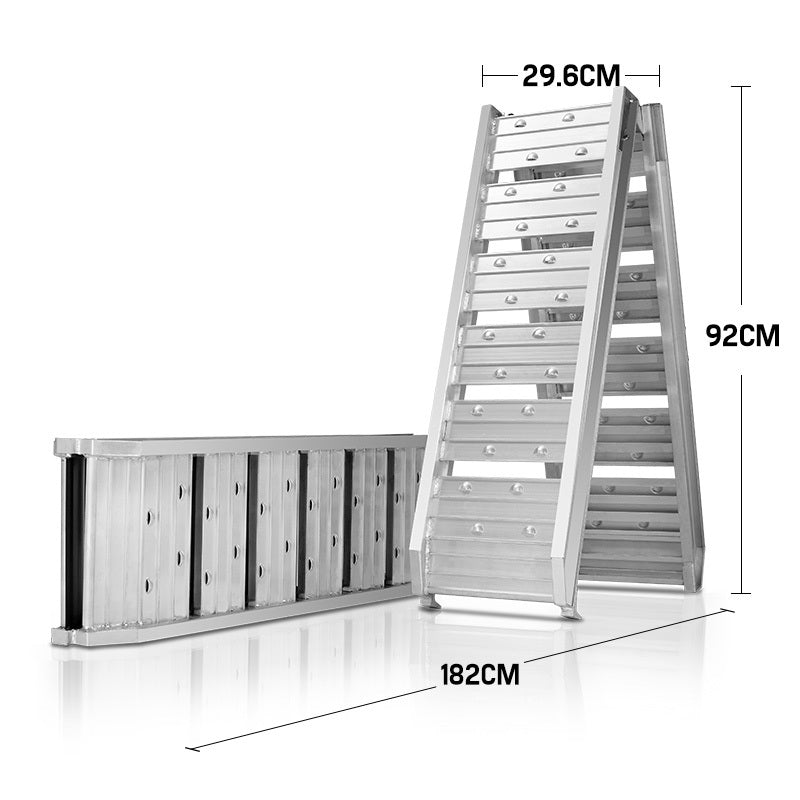 Ultra-Light Aluminium Folding Loading Ramp 200KG 1.82m - BULLET