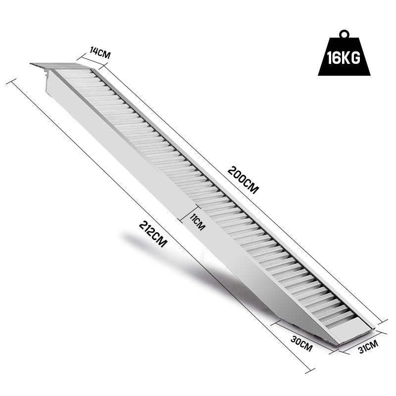 Heavy-Duty 2M Aluminium Loading Ramp 2000KG for ATV, Truck - BULLET