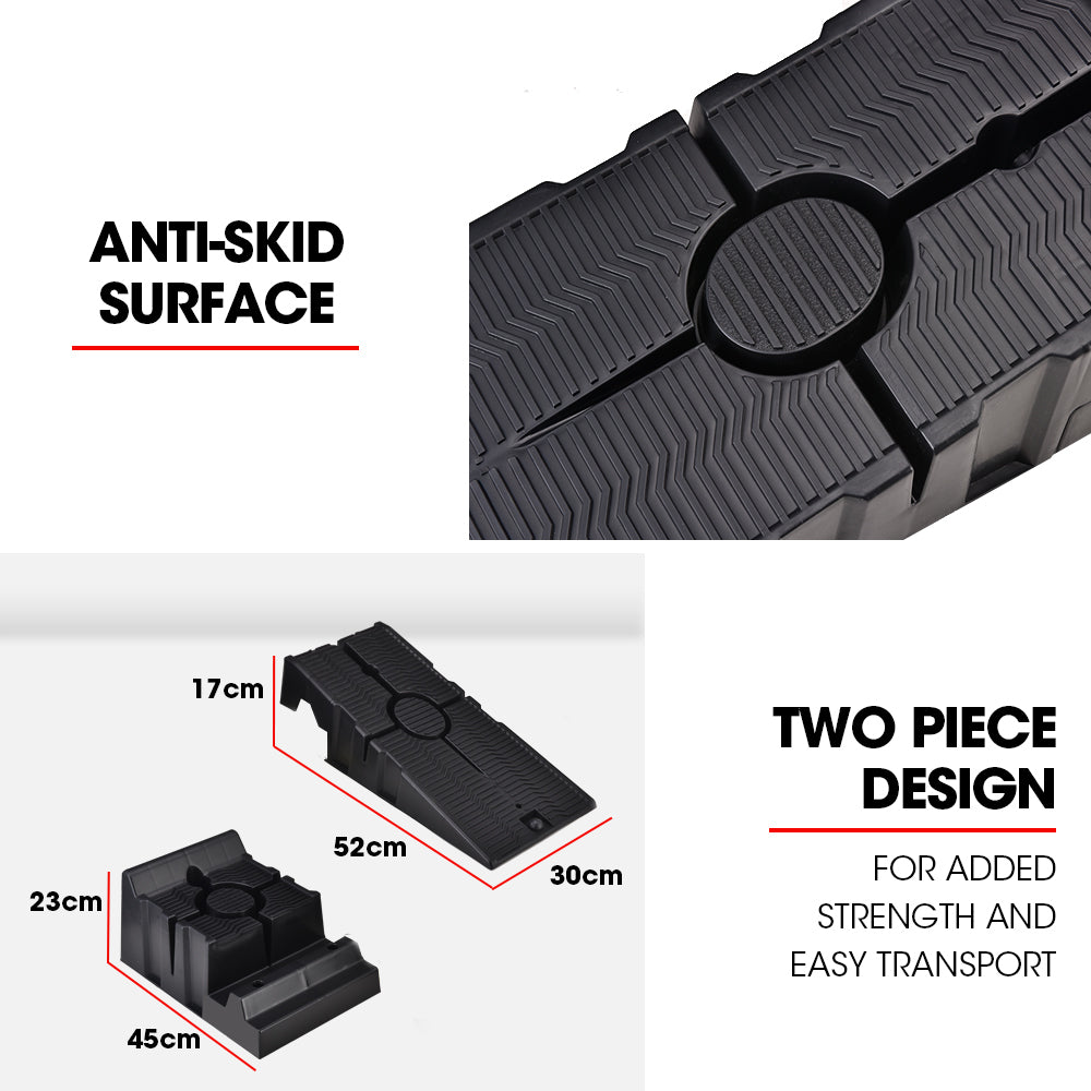 Bullet 2.5T Heavy Duty Car Service Ramps 4WD Trailer Pair