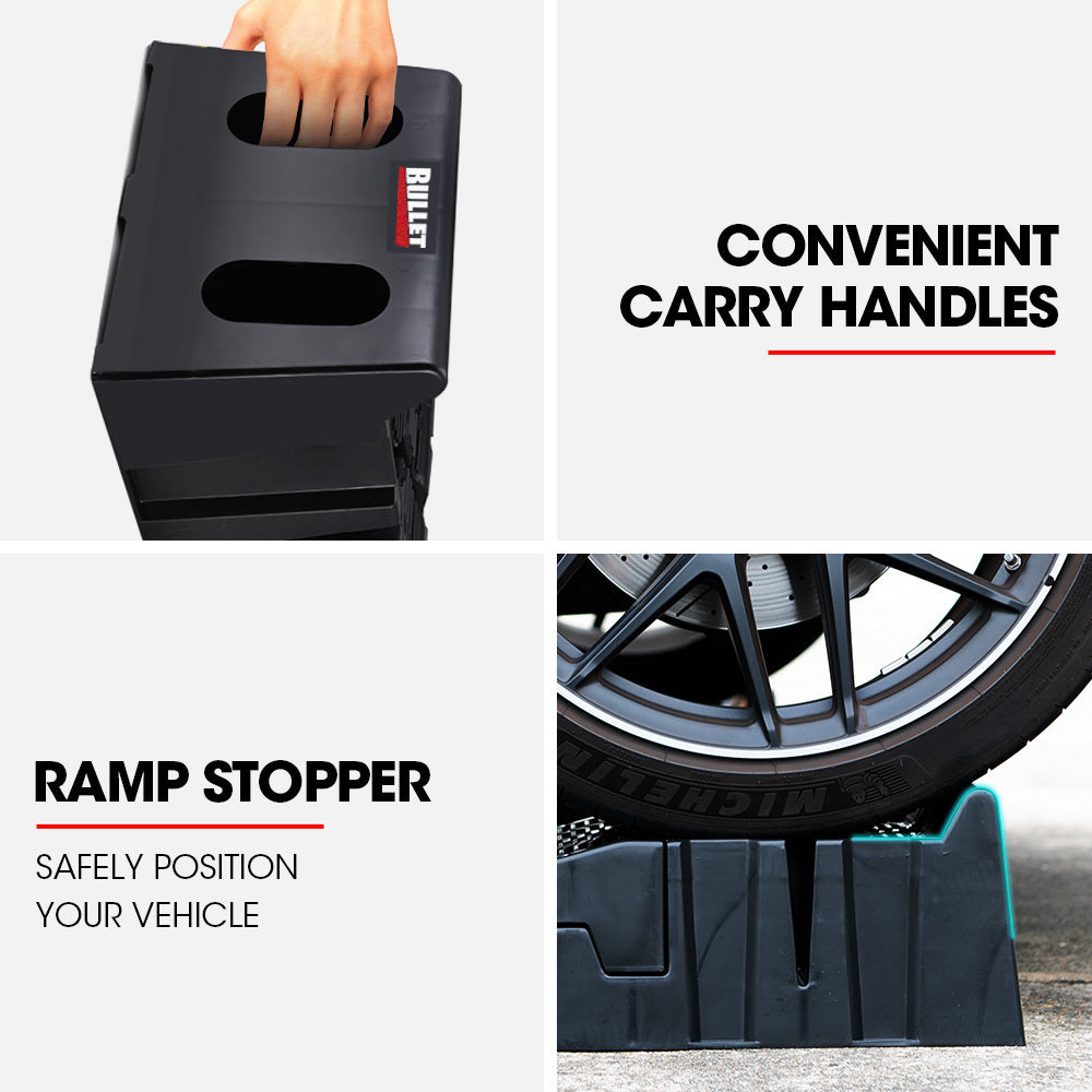 Bullet 2.5T Heavy Duty Car Service Ramps 4WD Trailer Pair