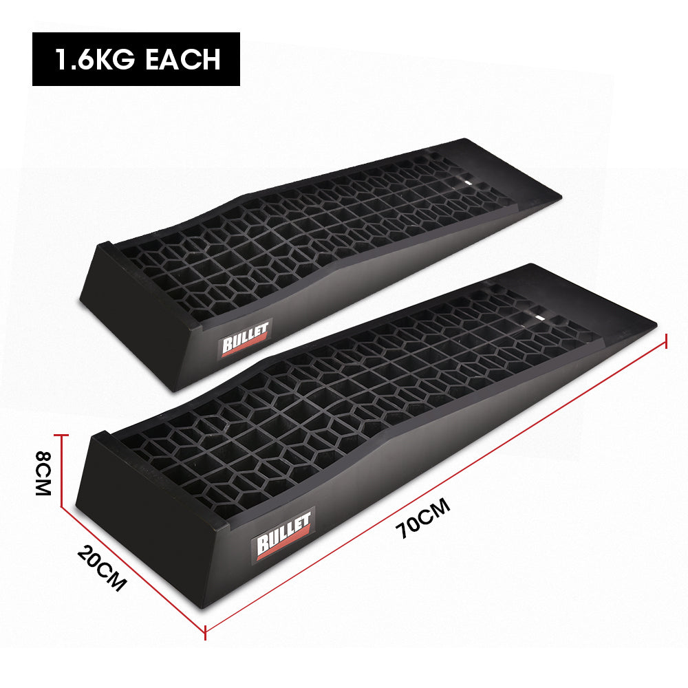 Bullet 3T Low Profile Car Service Ramps Pair