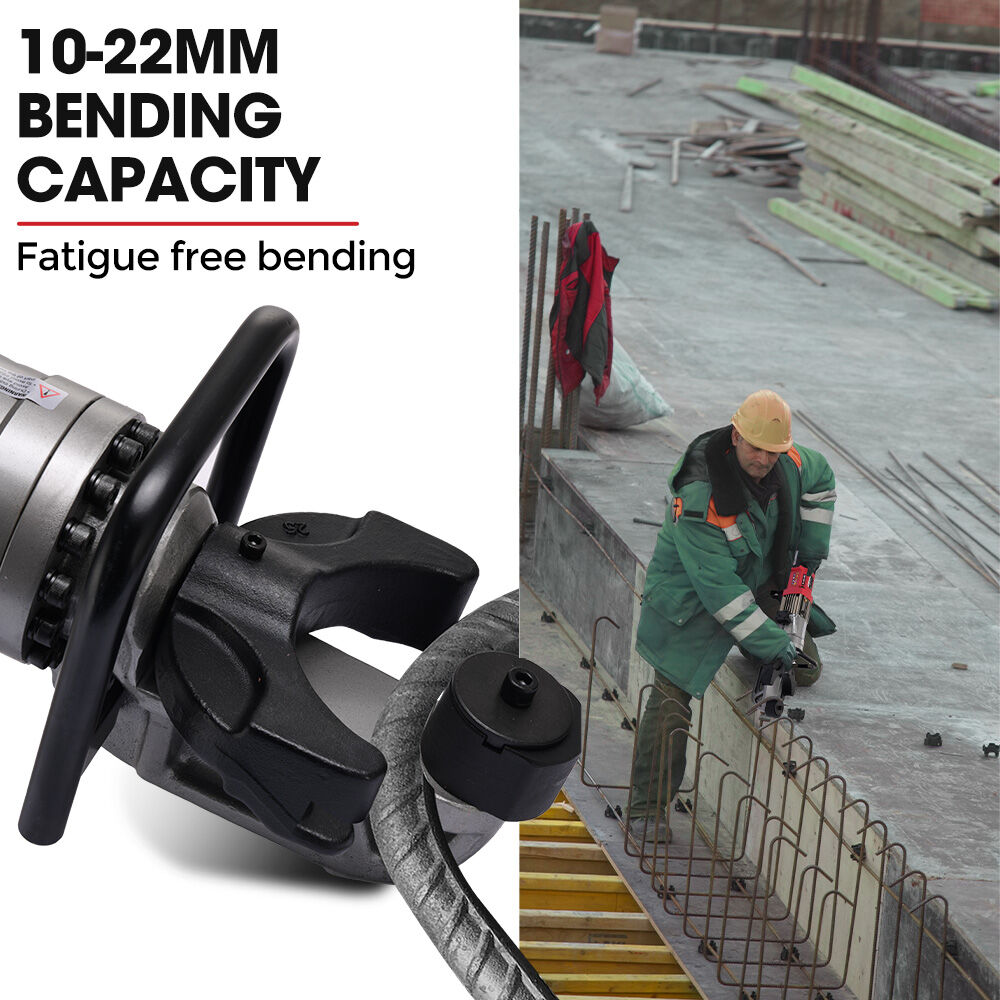 RB22B 10-22mm Heavy-Duty Electric Rebar Bender 1200W with Carry Case