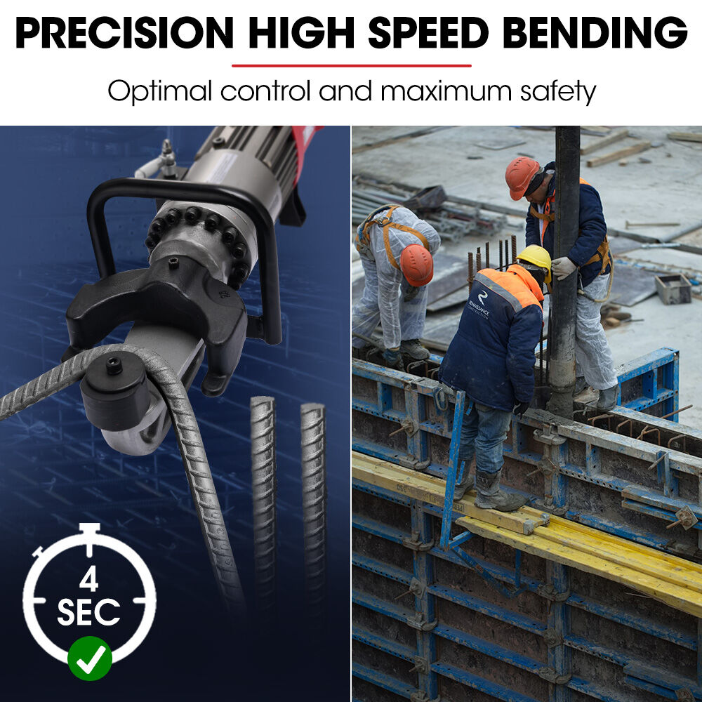 RB22B 10-22mm Heavy-Duty Electric Rebar Bender 1200W with Carry Case