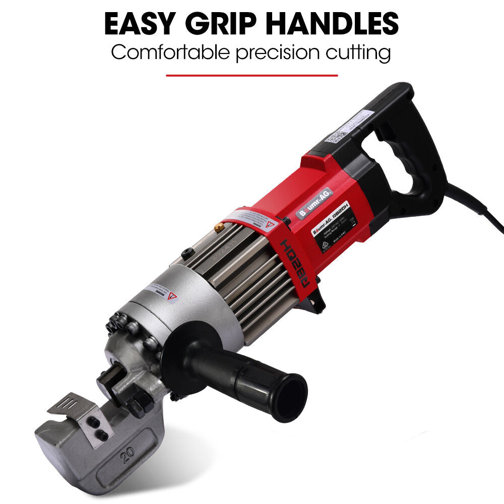 Baumr-AG 1000W Electric Hydraulic Rebar Cutter 4-20mm Heavy-Duty