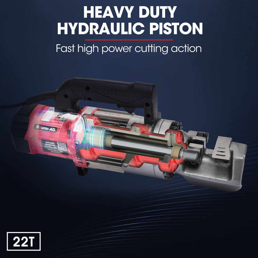 RB20T 4-20mm Electric Hydraulic Rebar Cutter 1000W with Carry Case