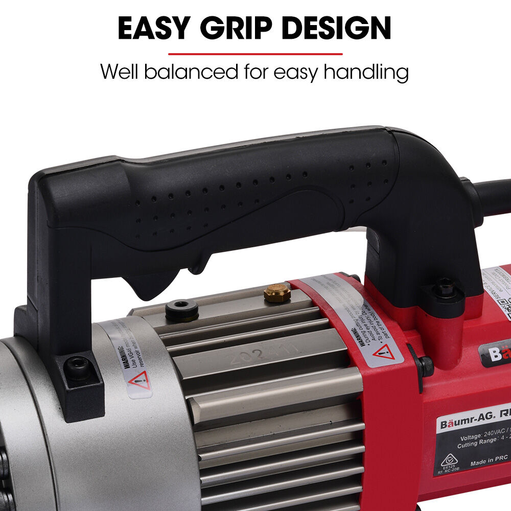 RB20T 4-20mm Electric Hydraulic Rebar Cutter 1000W with Carry Case