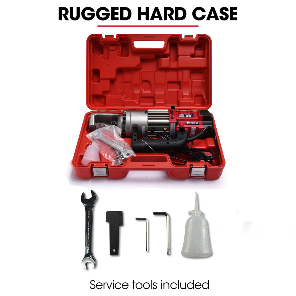 RB20T 4-20mm Electric Hydraulic Rebar Cutter 1000W with Carry Case