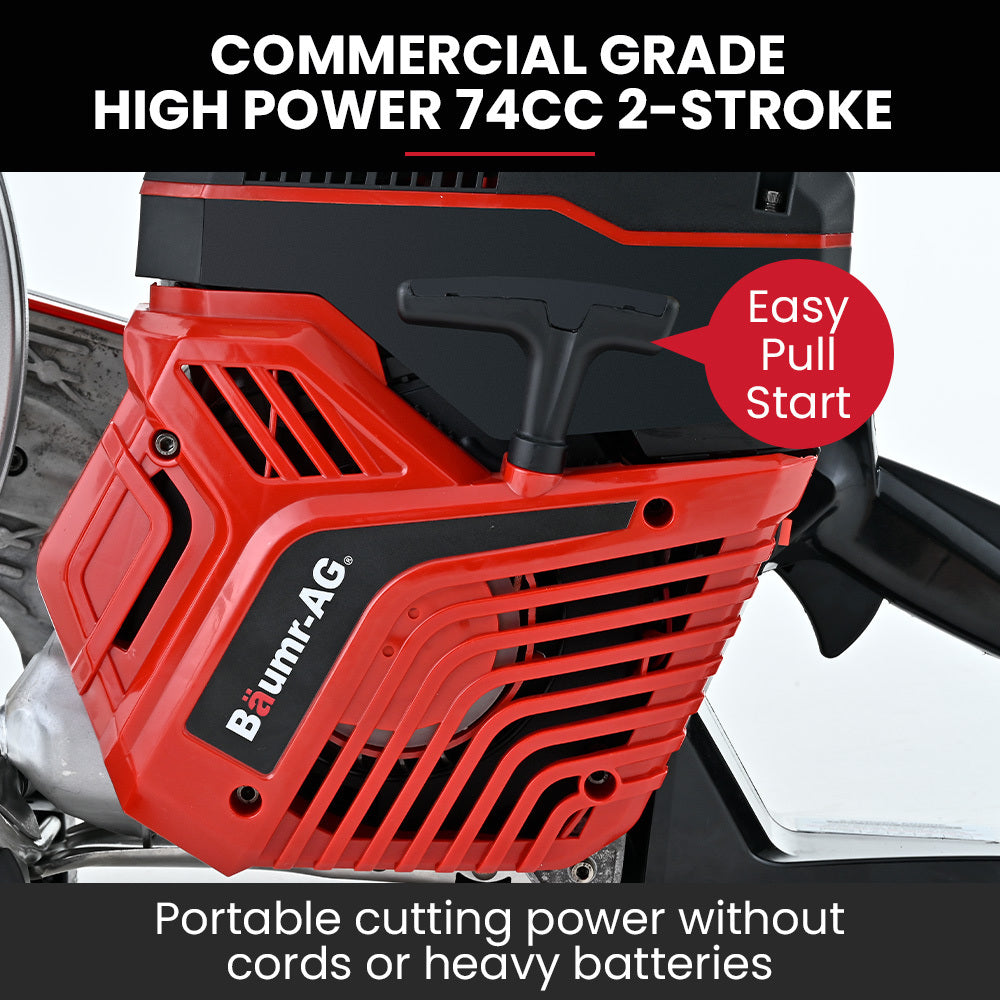 CSP-800 350mm Concrete Demolition Saw 74cc Wet/Dry Cutting Anti-Vibration
