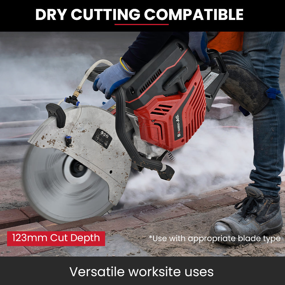 CSP-800 350mm Concrete Demolition Saw 74cc Wet/Dry Cutting Anti-Vibration