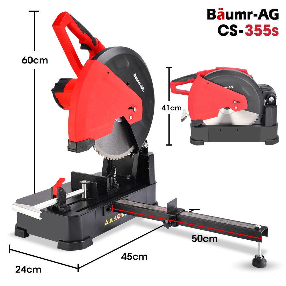 Baumr-AG 14" Metal Cut Off Saw 2400W Low Spark Ceramic Blade