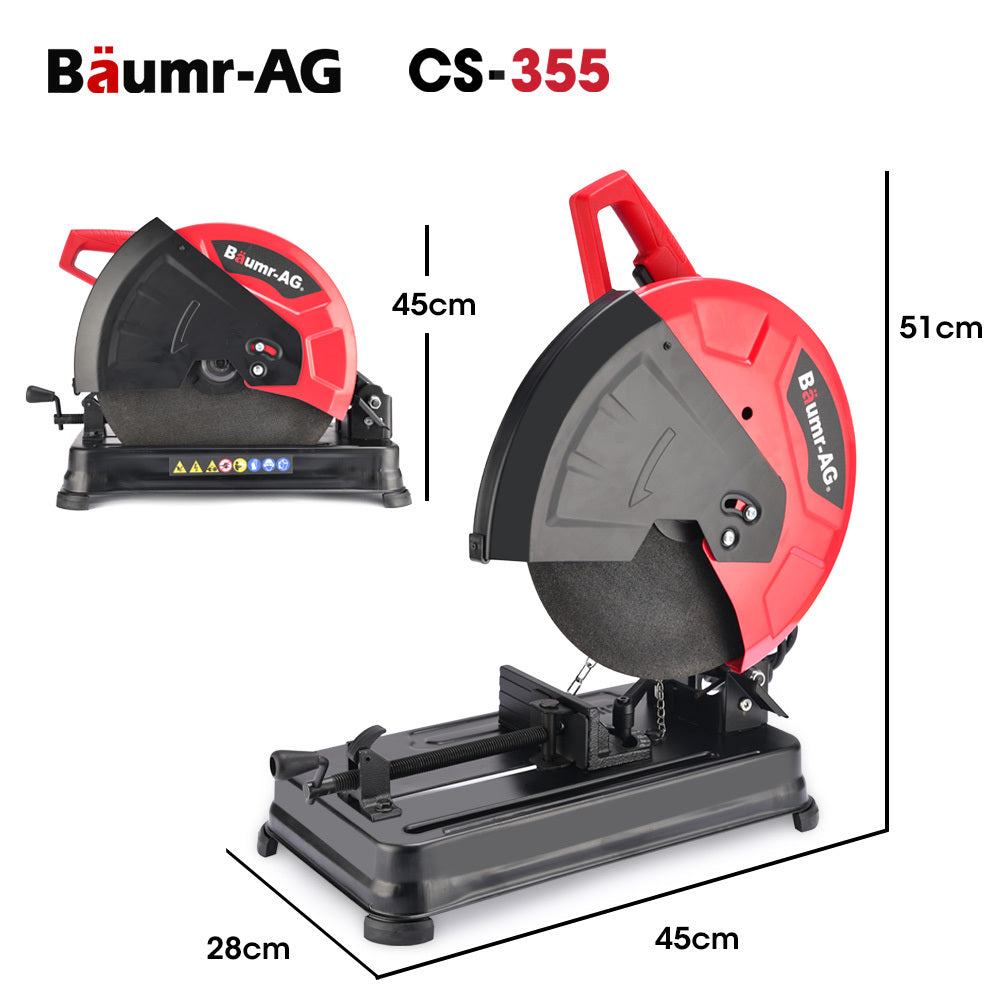 Baumr-AG 14" Metal Cut Off Saw 2400W Soft Start Mitre Chop