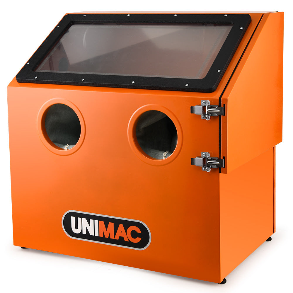 Unimac 110L Sandblasting Cabinet LED Light Gun Set