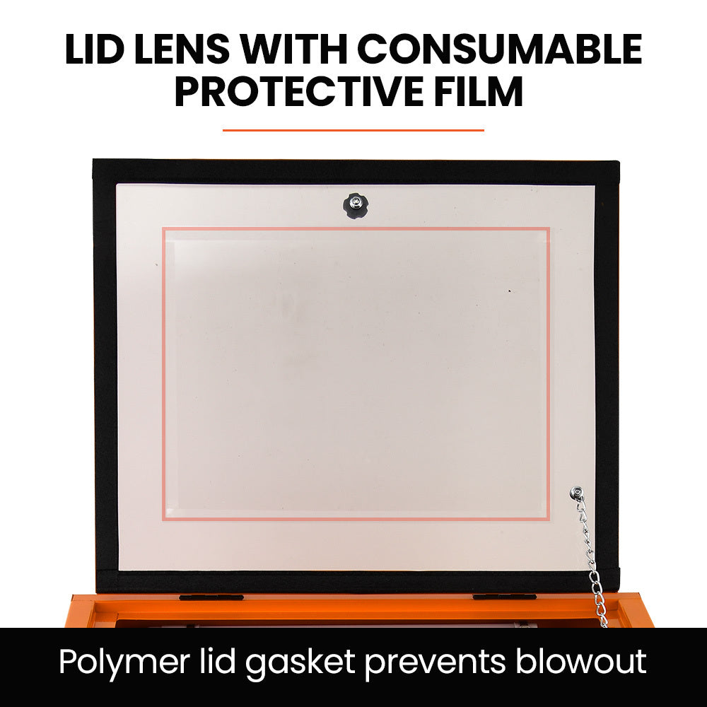 Unimac 90L Sandblasting Cabinet LED Heavy Duty Steel