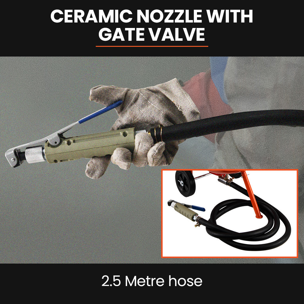 UNIMAC 38L Sandblasting Tank Pressurised with Gun Set and Hose