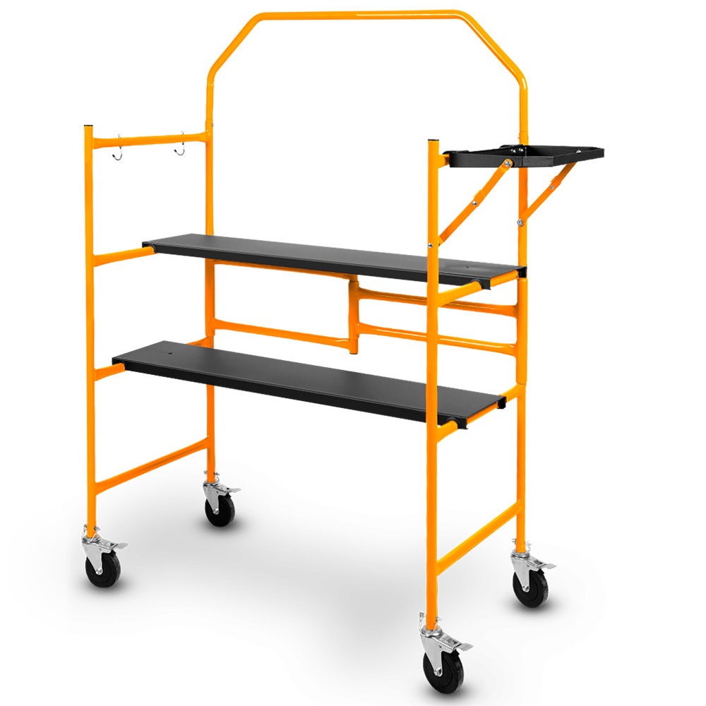 Baumr-AG A27 Mobile Scaffold Platform Dual Height Folding Steel Frame