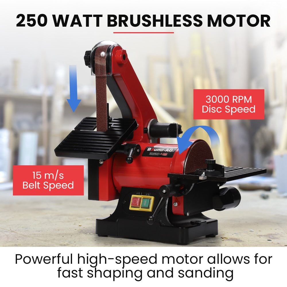 BSS-45 Bench Belt and Disc Sander Combo Brushless Motor Dust Collection