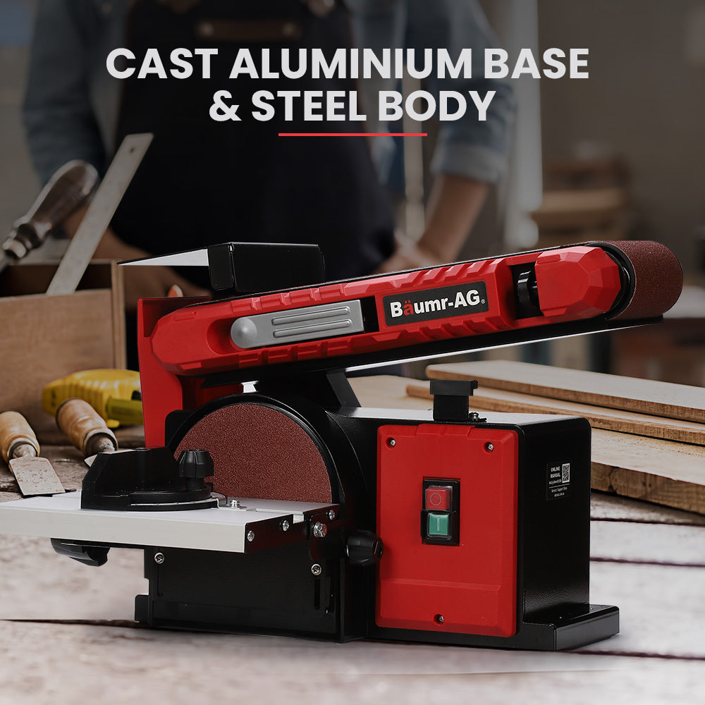 Baumr-AG 400W Bench Belt Disc Sander Combo Vertical Horizontal