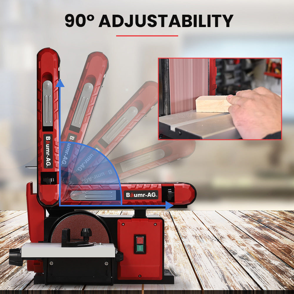 Baumr-AG 400W Bench Belt Disc Sander Combo Vertical Horizontal