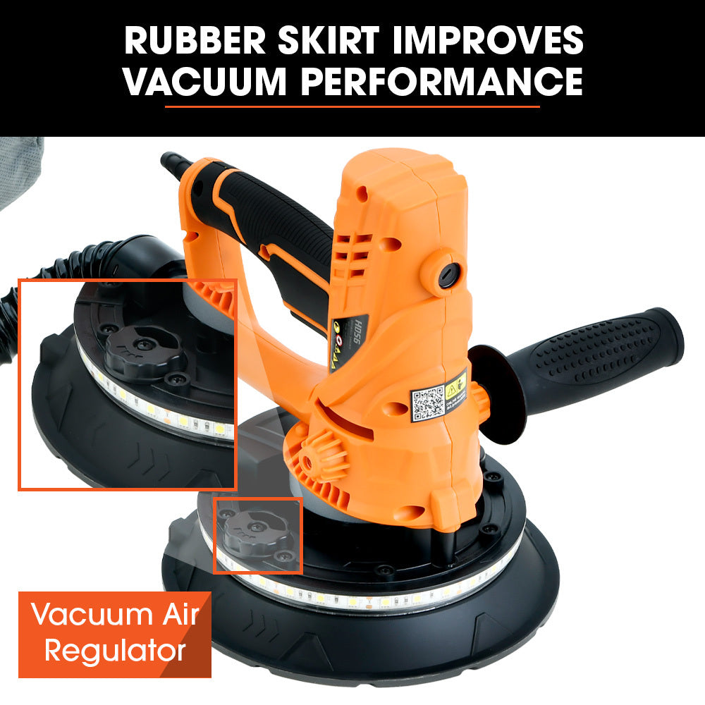 HDS6 180mm Drywall Sander 850W Electric with LED Vacuum System