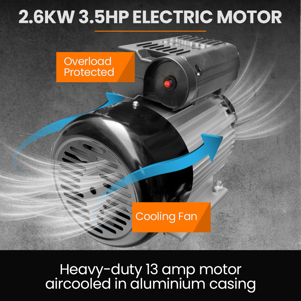 Unimac 100L Industrial Air Compressor 2.6kW Brushless Motor 116PSI