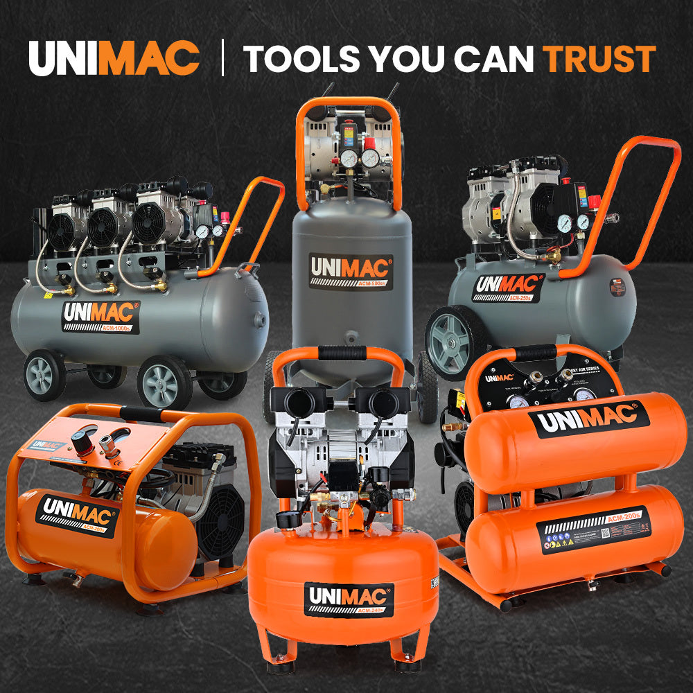 ACM-150s Quiet Air 15L Pancake Air Compressor Portable Oil-Free 116PSI