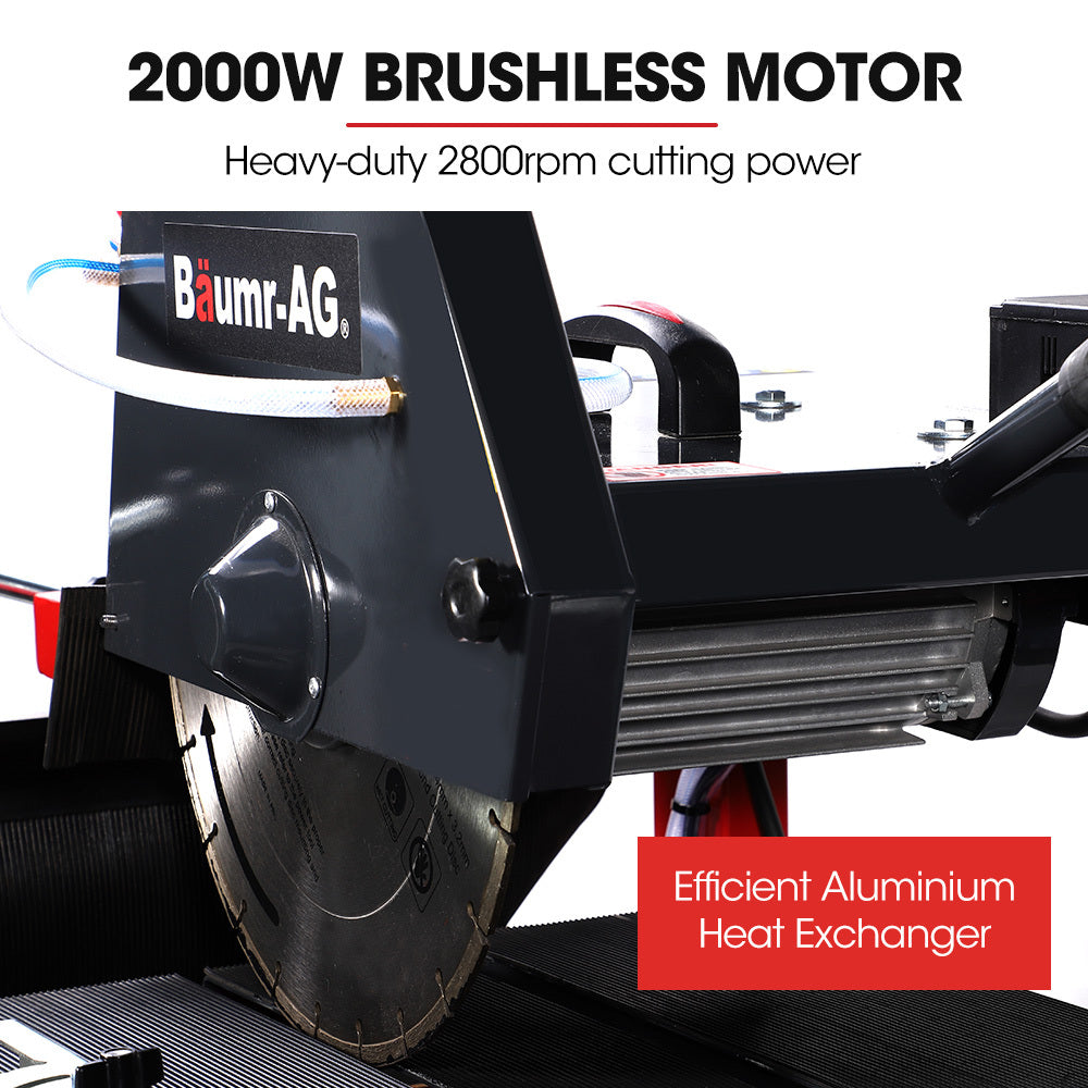 Baumr-AG 350mm Electric Brick & Masonry Table Saw 2000W with Stand