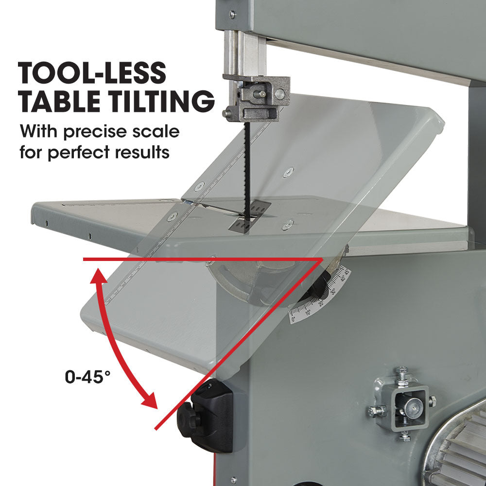 Baumr-AG 500W Wood Bandsaw, Benchtop, 115mm Cutting Depth BS40