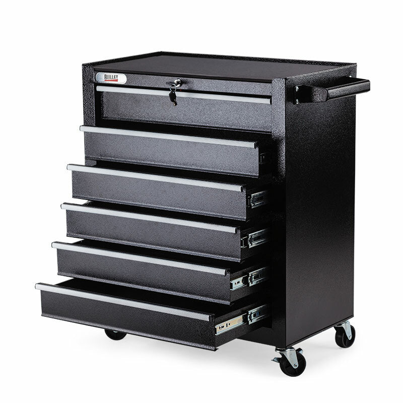 Lockable 6 Drawer Tool Box Cabinet with Wheels - Bullet