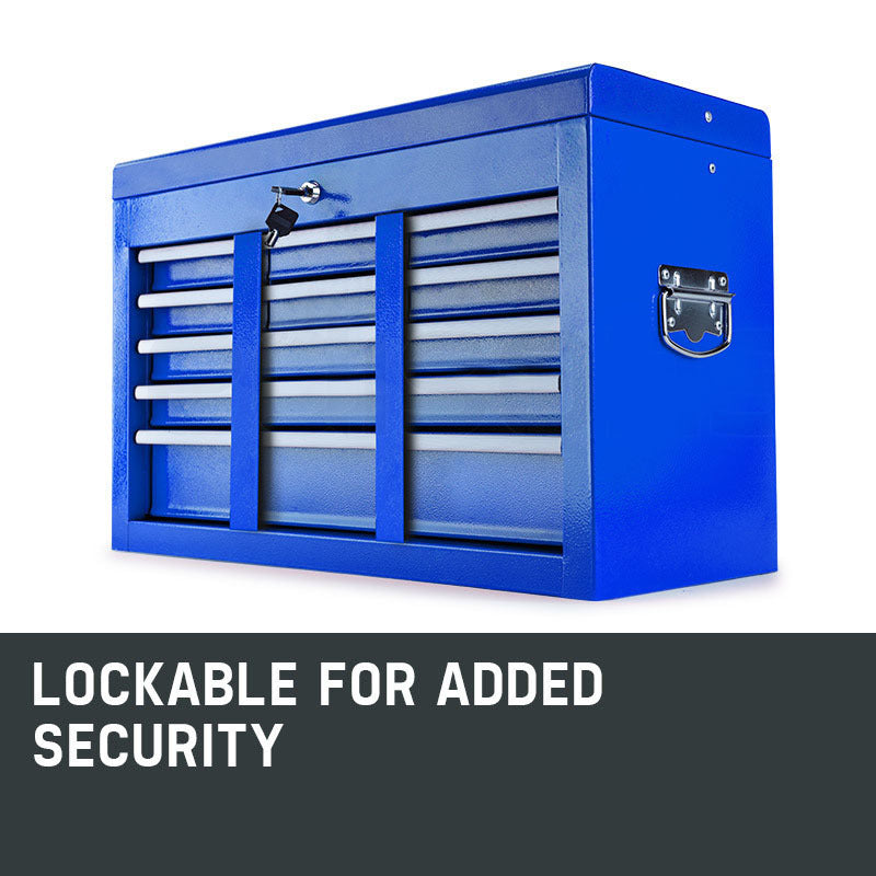 9-Drawer High-Tensile Steel Tool Chest with Lock - Bullet