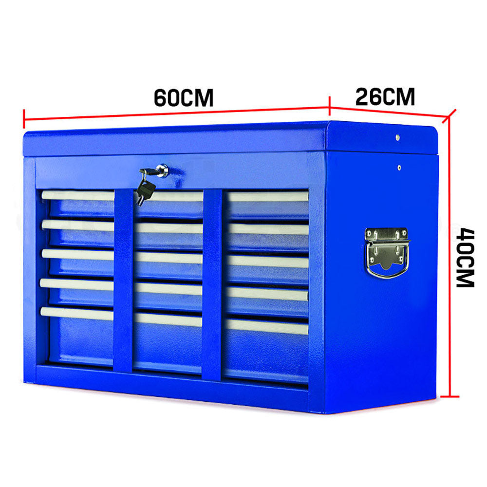 9-Drawer High-Tensile Steel Tool Chest with Lock - Bullet