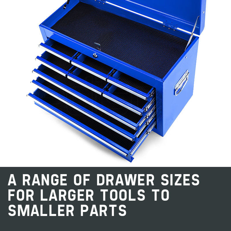 9-Drawer High-Tensile Steel Tool Chest with Lock - Bullet