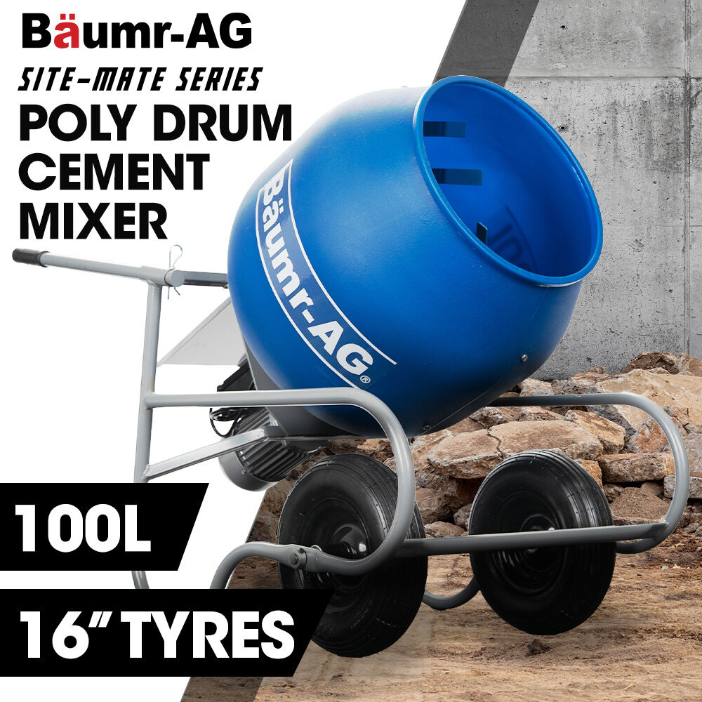 CMP-10 100L Cement Mixer Portable Electric Blue