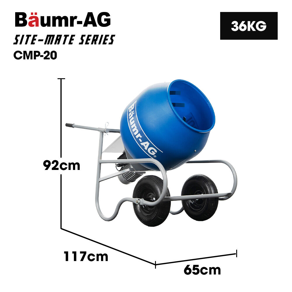 CMP-10 100L Cement Mixer Portable Electric Blue