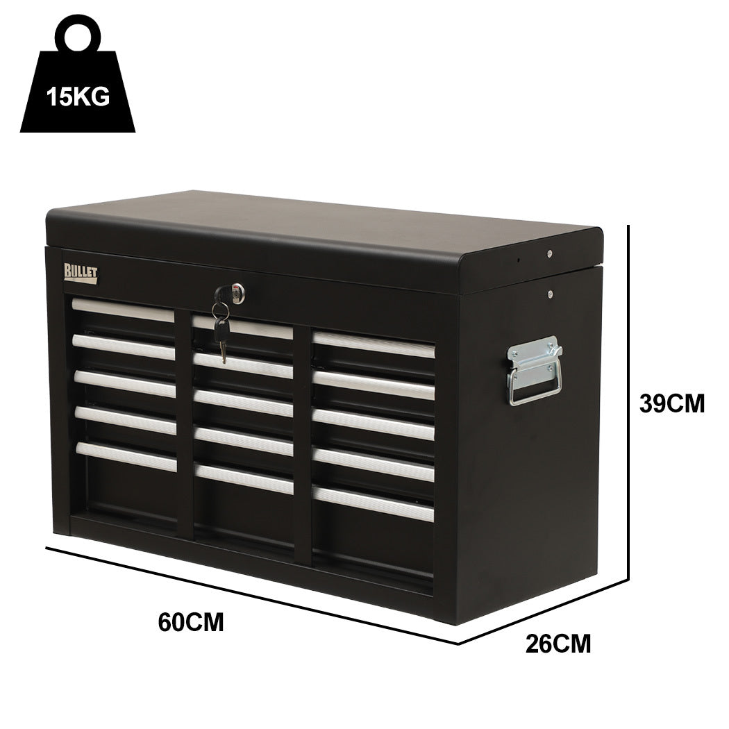 Bullet Pro 9 Drawer Tool Chest Mechanic Garage Storage Black