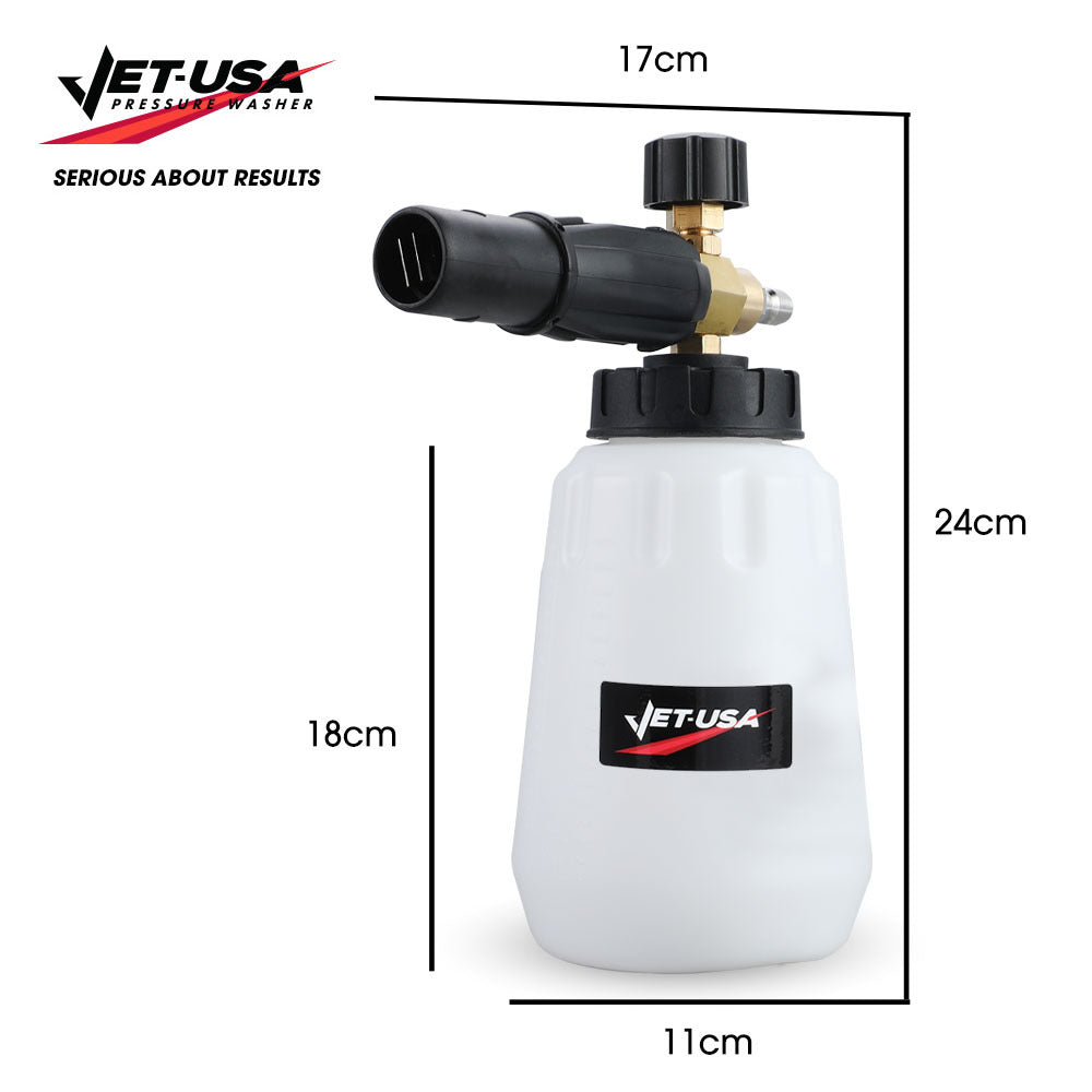 Jet-USA FC-1000 Foam Cannon 1L Adjustable Spray Nozzle