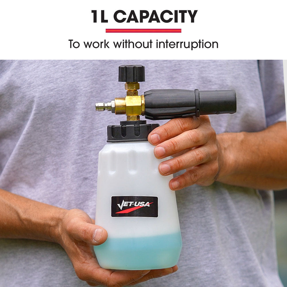 Jet-USA FC-1000 Foam Cannon 1L Adjustable Spray Nozzle