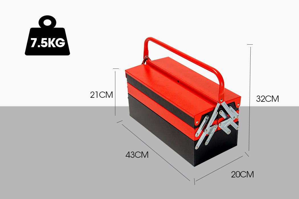 118pc Chrome Vanadium Tool Kit Cantilever Box Bullet