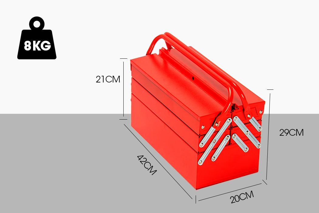 118pc Chrome Vanadium Tool Kit Cantilever Box - Bullet