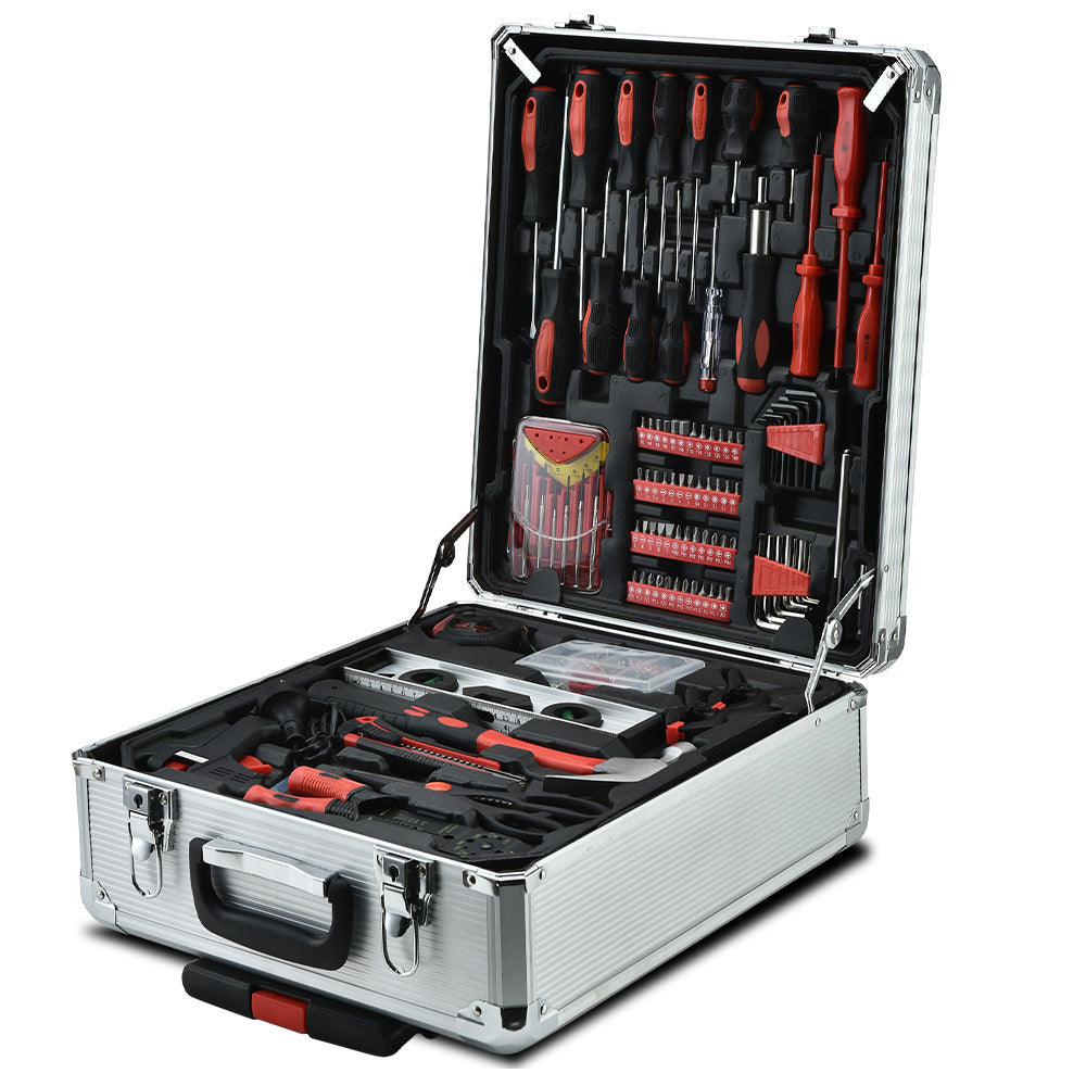 925Pc Tool Box Set on Wheels, Chrome Vanadium Tools, Bullet