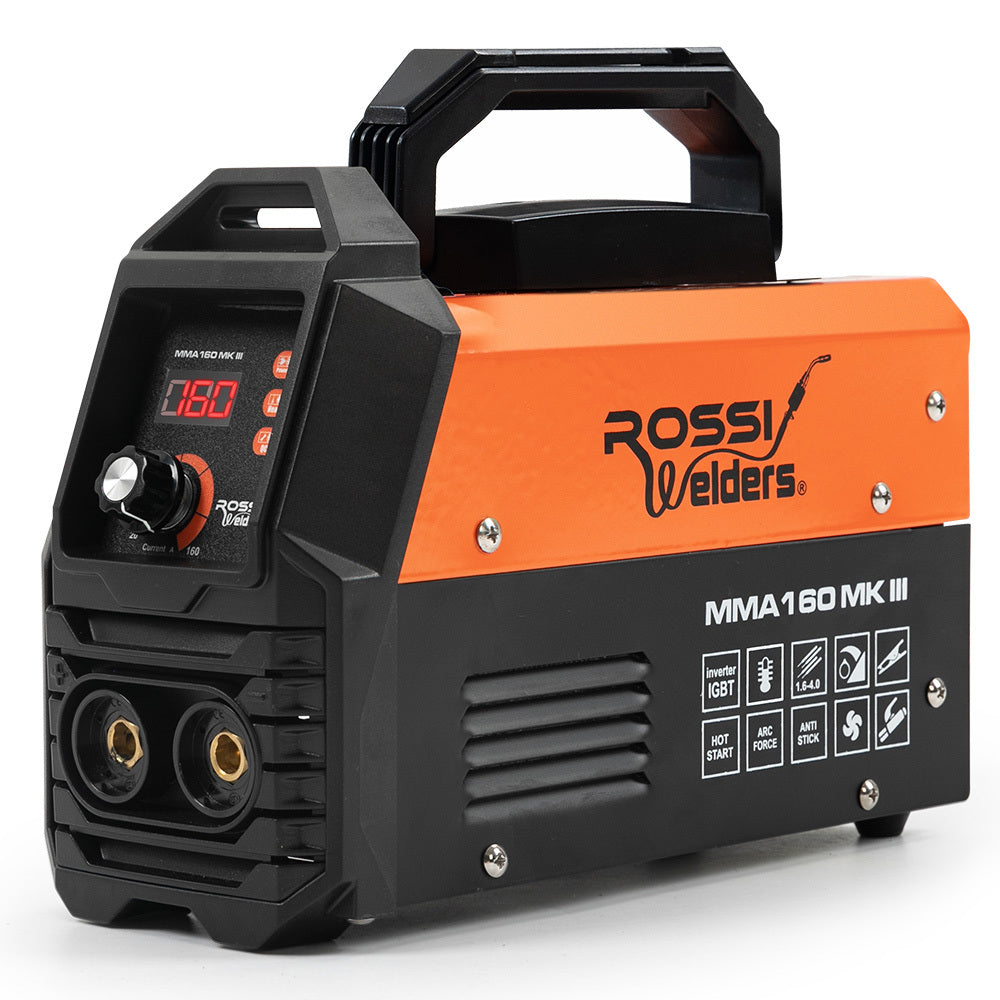 Lightweight 160A Inverter Arc MMA Welder, 220V - Rossi