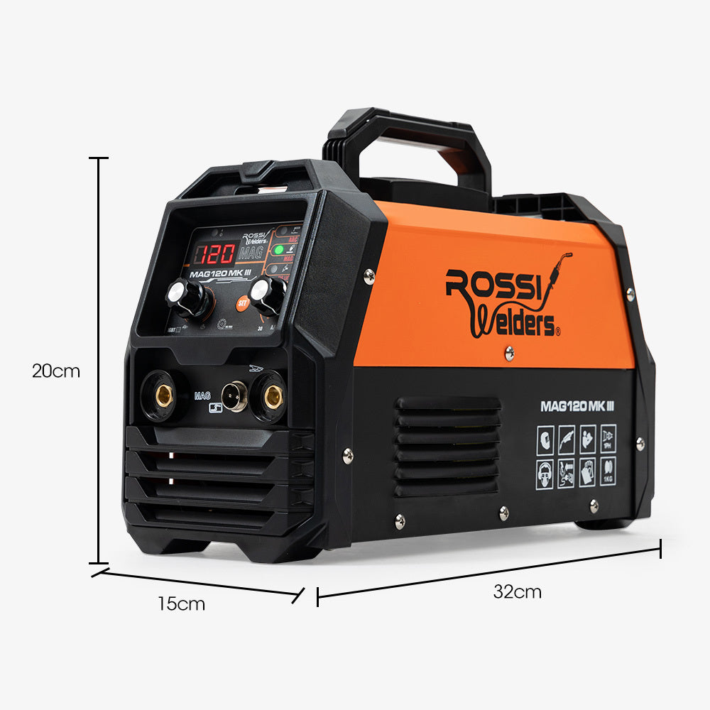 120 Amp Gasless Inverter Welder w/Lift-Arc - Rossi