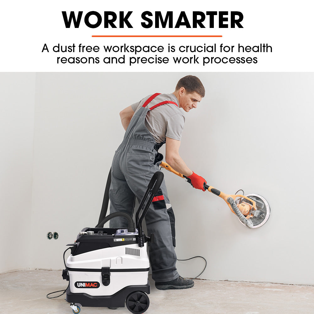 Unimac 30L Wet Dry Vacuum Cleaner Dust Extractor HEPA Filtration