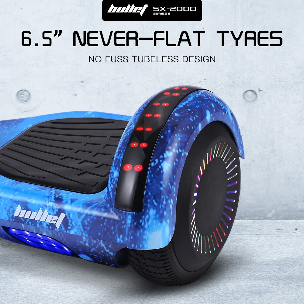 SX-2000 6.5" Hoverboard Scooter 500W Self-Balancing Blue Galaxy