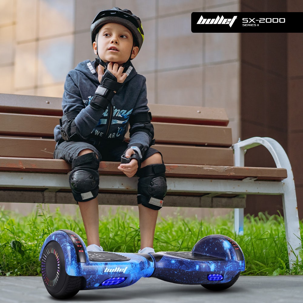 SX-2000 6.5" Hoverboard Scooter 500W Self-Balancing Blue Galaxy