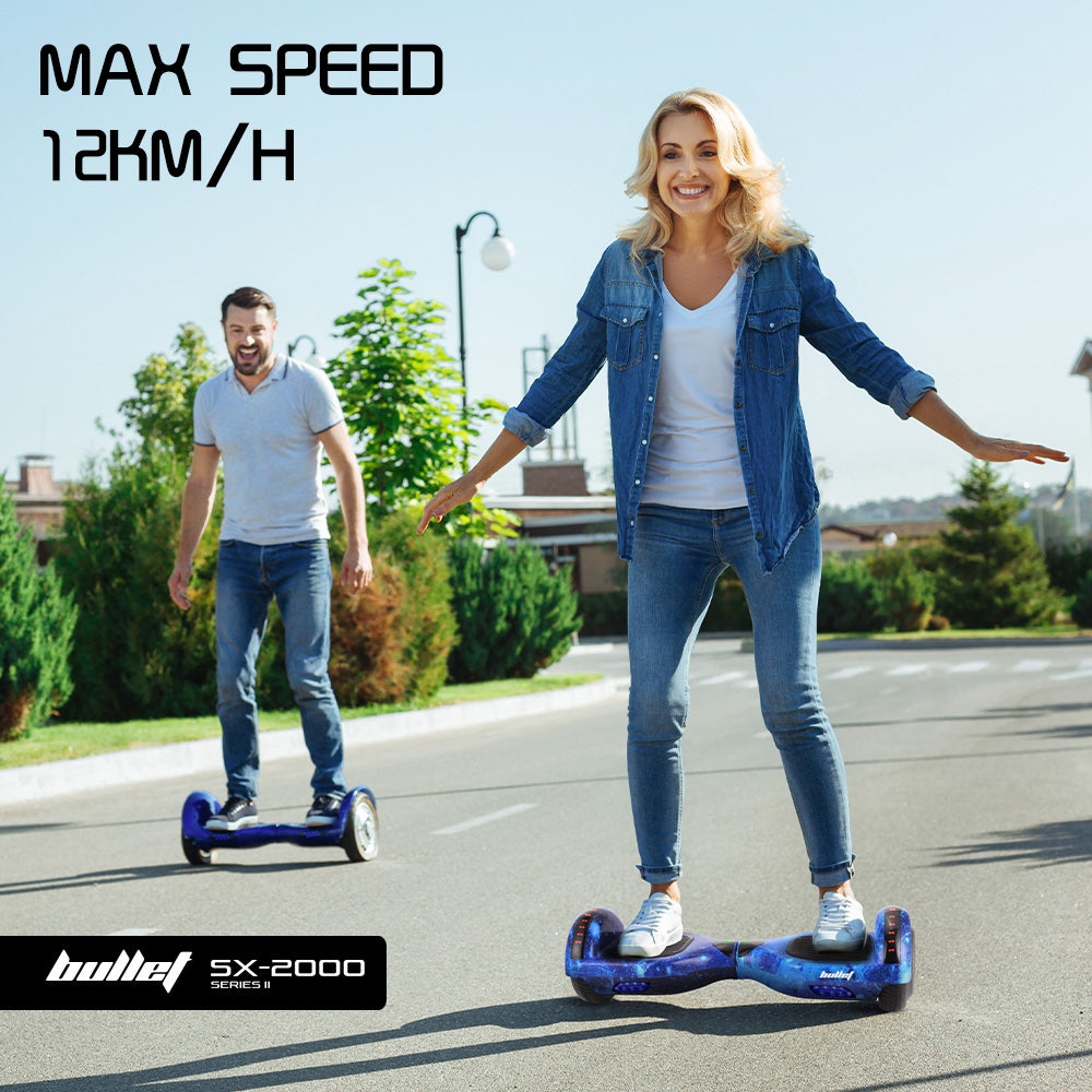 SX-2000 6.5" Hoverboard Scooter 500W Self-Balancing Blue Galaxy