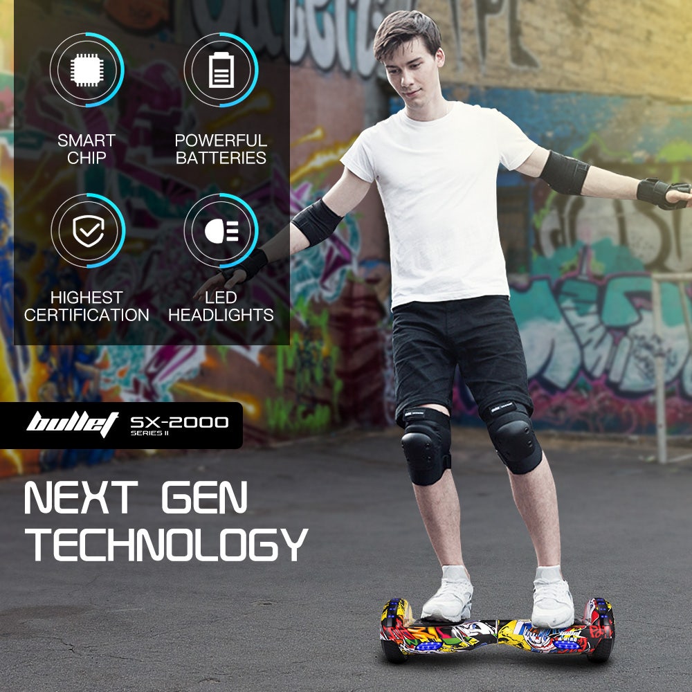 SX-2000 6.5" Hoverboard Scooter 500W Self-Balancing LED Hip Hop Design