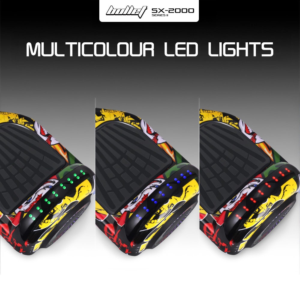 SX-2000 6.5" Hoverboard Scooter 500W Self-Balancing LED Hip Hop Design