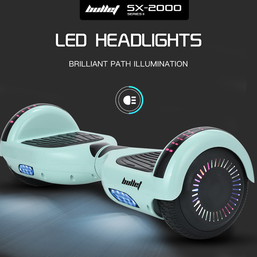 SX-2000 6.5" Hoverboard Scooter 500W Self-Balancing Mint Green