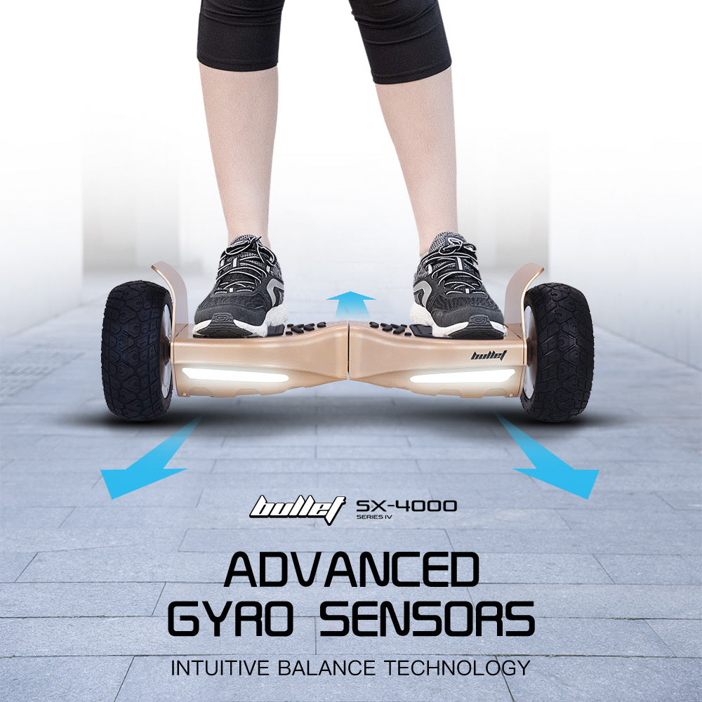SX-4000 8.5" Hoverboard Scooter 700W Self-Balancing LED Bronze