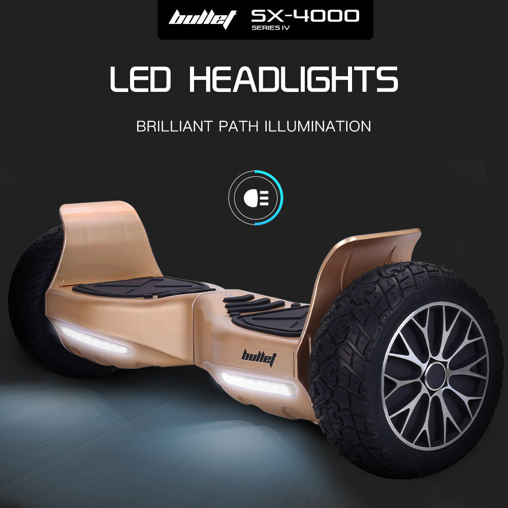 SX-4000 8.5" Hoverboard Scooter 700W Self-Balancing LED Bronze